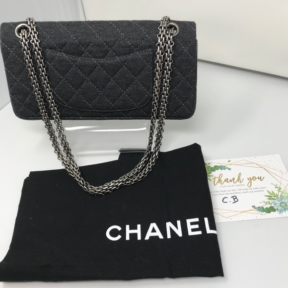 Chanel 2.55 Reissue Mademoiselle Grey Jersey - Picture 13 of 16